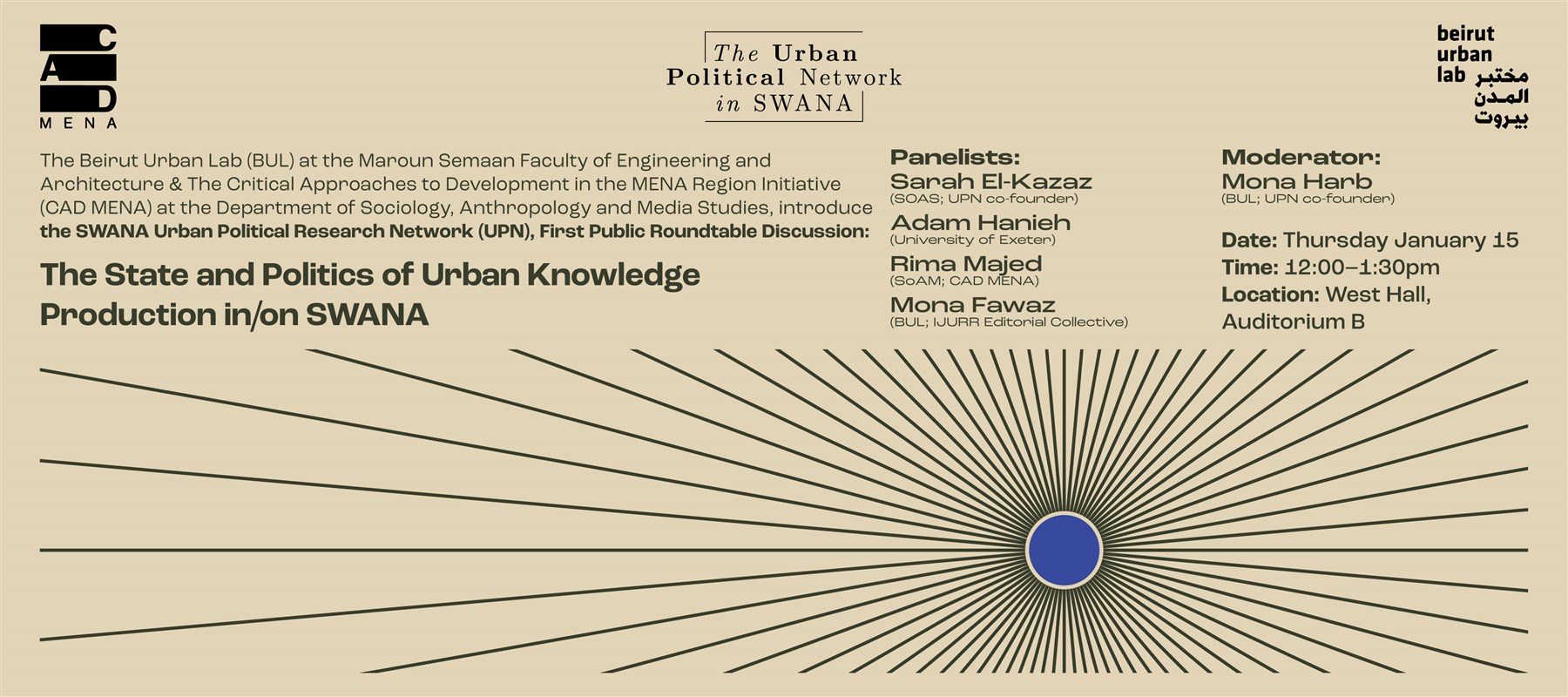 [Public Roundtable] The State and Politics of Urban Knowledge Production in/on SWANA
