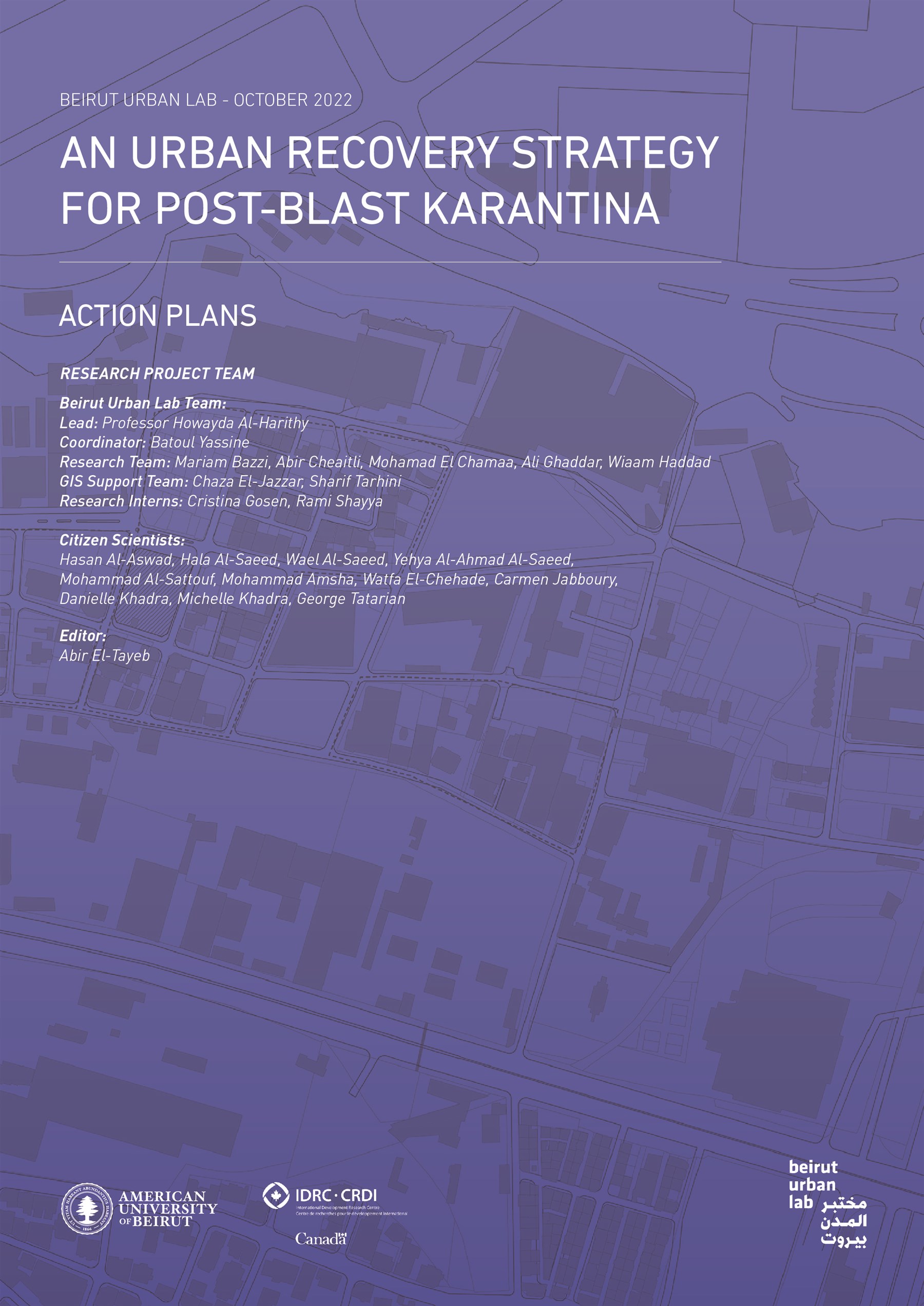 An Urban Recovery Strategy for Post-Blast Karantina