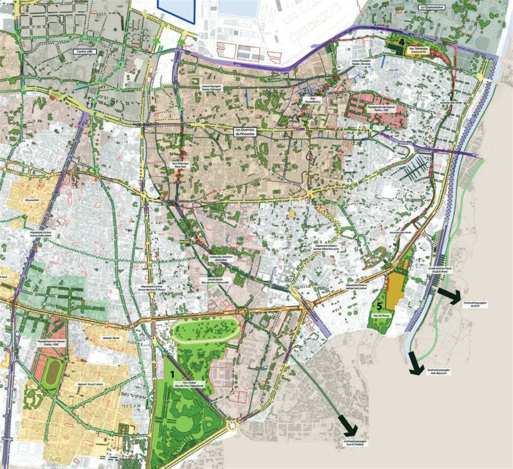 Plan Vert de Beyrouth (2014), developed with Habib Debs as design lead