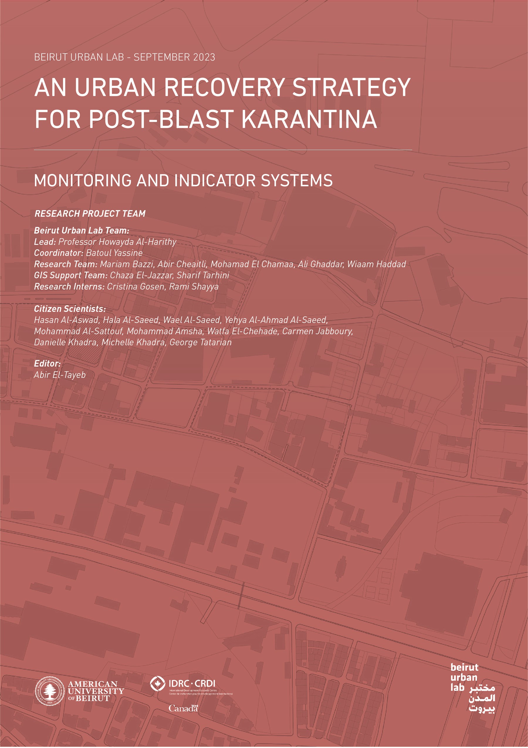 An Urban Recovery Strategy for Post-Blast Karantina
