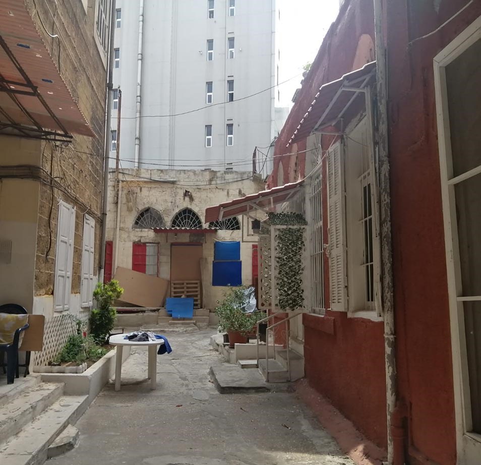 A heritage ensemble located at the westernmost side of Sursock street (Source: Wiaam Haddad, 2021)