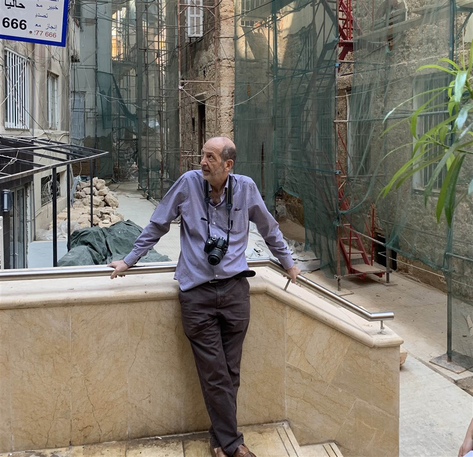 Mar Mikhael post-blast, Ghoulam Staircase (photo: Mona Fawaz, 2021)