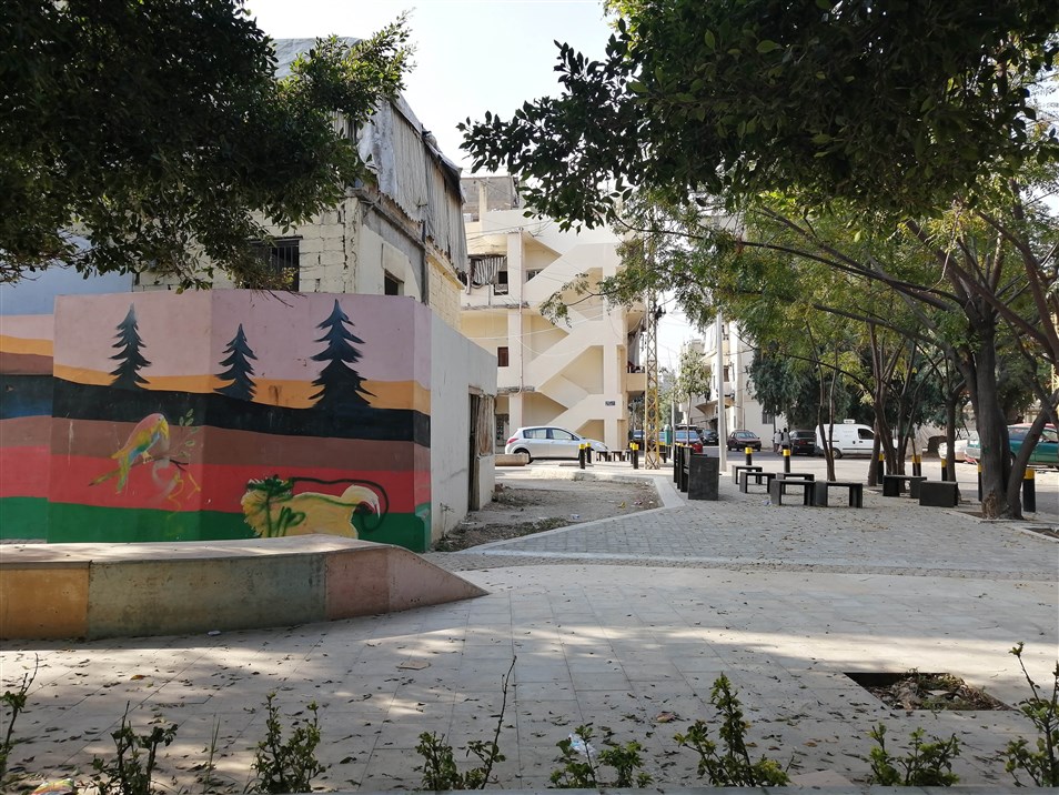 Sahat Al-Khodor after the implementation of the design (Source: Beirut Urban Lab, 2022)